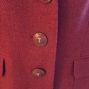 Talbots burgandy marl  Blazer